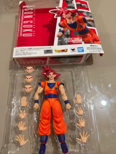 Goku God shf original bandai