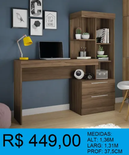 Escrivaninha - compre hoje e receba em até 72 horas 