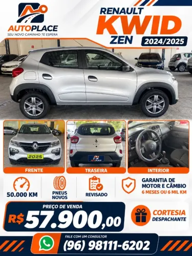 Renault Kwid Zen 1.0 Flex 12V 5P Mec. 2025