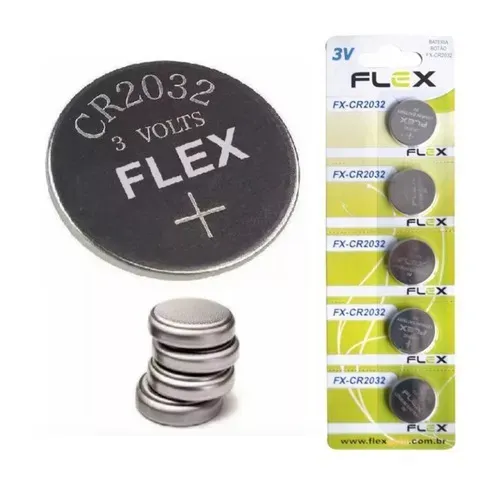 PILHA BATERIA BOTAO CR2032 3V. - FLEX UNIDADE