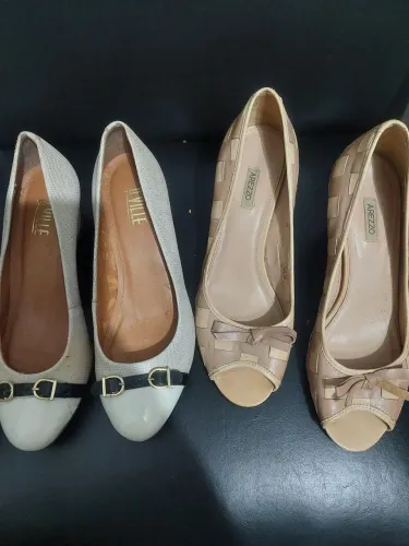 Sapato scarpin D'Ville bicolor no37