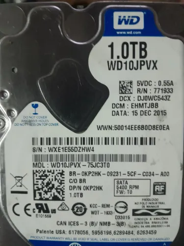 Hdd wd 1tb
