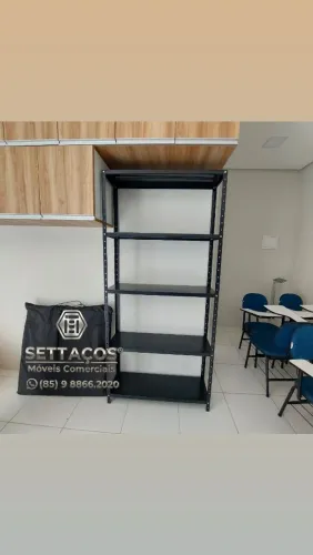 ESTANTE DE AÇO PRETA