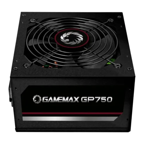 Fonte Gamer GAMEMAX GP750, 750W, 80 Plus, Com Cabo, preto