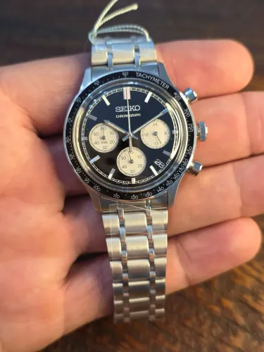Seiko Cronógrafo NOVO 38mm de caixa