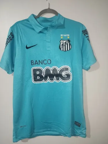 Camisa do Santos Retrô 2011/12 Azul Neymar Tam GG, 2XL