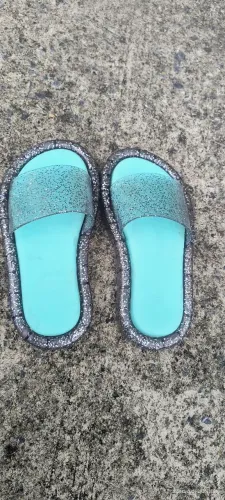 Chinelo Slide Infantil Glitter e Led, número 30 a venda 