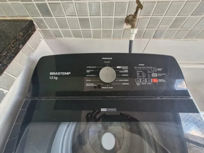 Lavadora de Roupas Brastemp 12kg Cesto Inox 