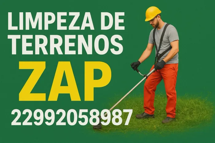 Limpeza de terrenos e quintais em geral 
