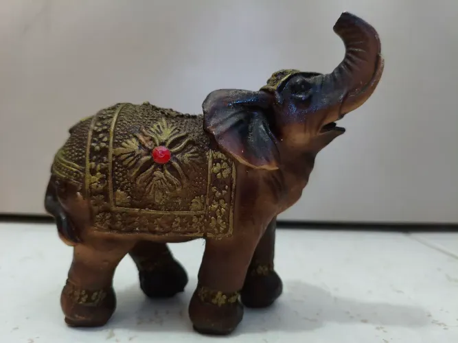 Escultura anos 80 de Elefante Indiano Mistico Lindo.
