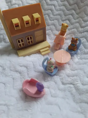 Brinquedos anos 90 miniaturas casa dos ursinhos