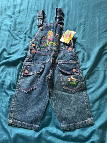 Jardineira menina TAM 1 jeans Country saúde