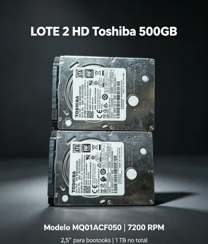 LOTE 2 HD Toshiba 500GB ? 1 TB TOTAL