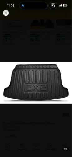 Tampa proteção do porta-mala Geely EX2