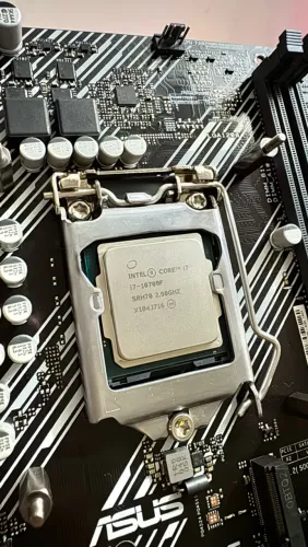 Kit Upgrade i7 10700F + Placa Mãe H410M-E + Water Cooler 240