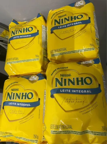 Pacote de leite ninho 750g 30$ cada