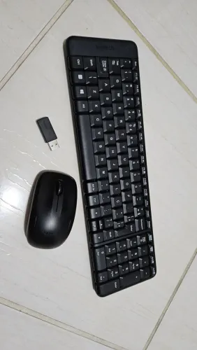 Kit teclado e mouse sem fio logitech