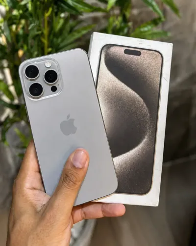 iPhone 15 Pro Max 256GB NOVINHO! Completo | Impecável | CINZA ESPACIAL