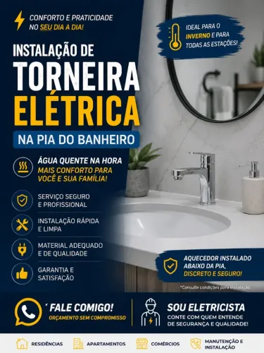 Torneira elétrica banheiro