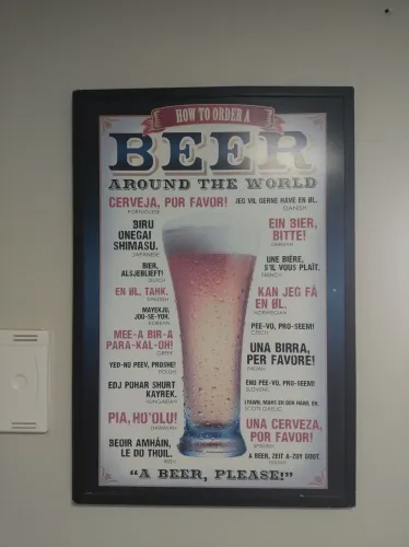 Pôster de bar/ quadro decorativo de cerveja 
