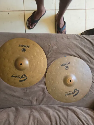 Kit de pratos para bateria octagon groove 14,16,20