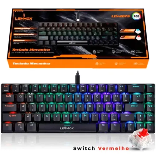 TECLADO MECANICO LEHMOX LEY-2079