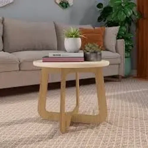Mesa de Centro Jasmin Off White.Carvalho Artely - Entrega Rápida!