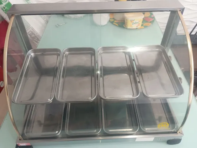 Estufa expositor de salgados
