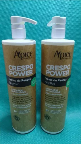 Cremes para Cabelos Crespos 1L | Widi Care e Crespo Power - R$75 cada