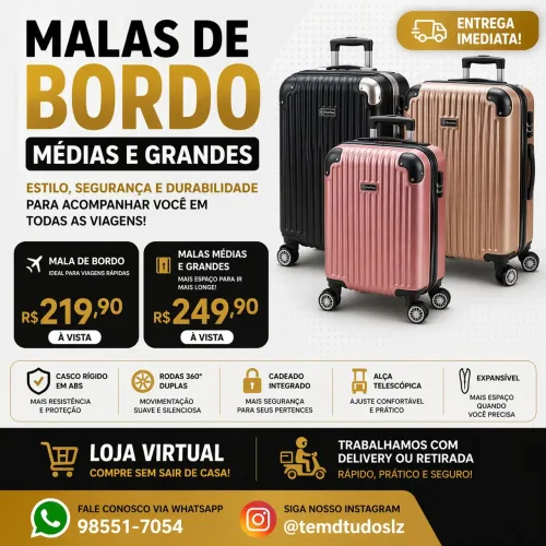 MALA DE BORDO( TEMDTUDOSLZ)