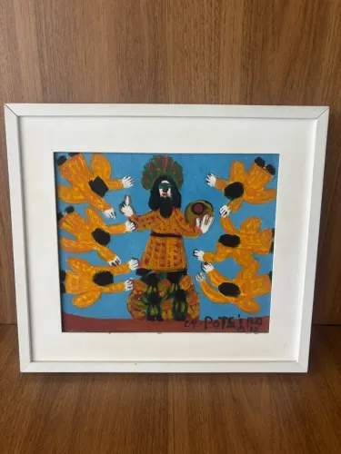 QUADRO ANTÔNIO POTEIRO/PEÇA ÚNICA E CHEIA DE PERSONALIDADE!