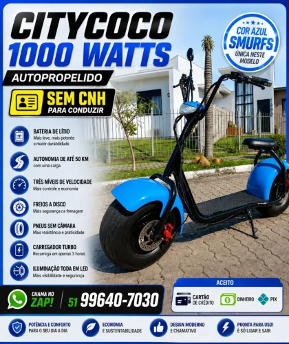 Scooter elétrica sem CNH
