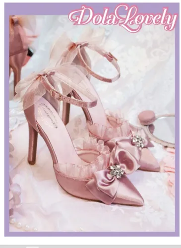 SCARPIN ROSA ELEGANTE FEMININO SALTO 11CM