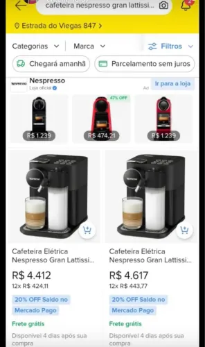 Cafeteira Nespresso Gran Lattissima