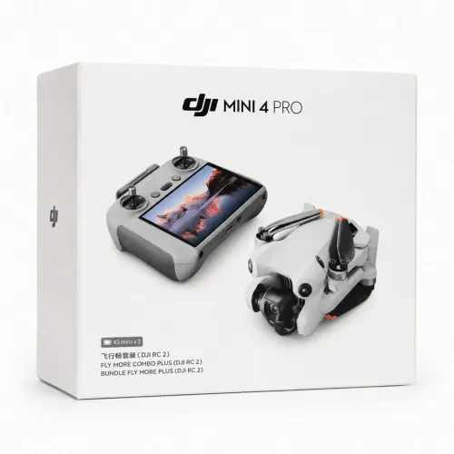 Drone DJI Mini 4 Pro - Fly More Combo Plus - Controle DJI RC 2