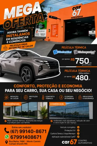 Instalação de Película Térmica Automotiva, Residencial e Comercial