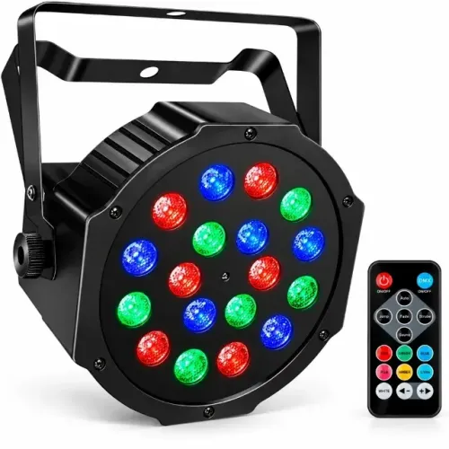 Canhão Refletor Led Par 18W Rgbw 18 Leds Slim Strobo