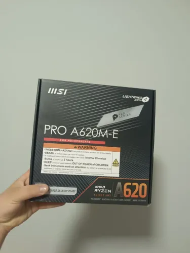 MSI PRO A620M-E AM5 DDR5 ? IMPECÁVEL, APENAS TESTADA!