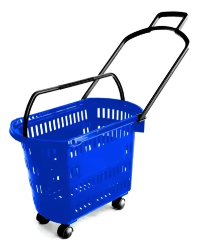 carrinho cesta compras rodas com alças supermercado e lojas id-6398c idea