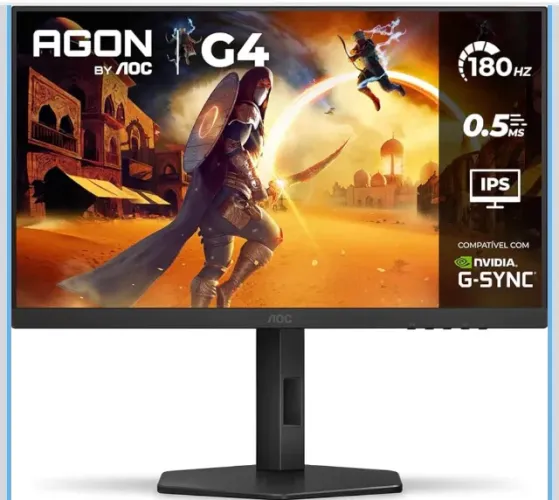 AOC, Monitor Gamer G4 27? 180Hz, 27G4/P, 0,5ms IPS, com Ajuste de Altura