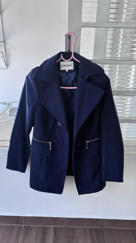 Casaco de inverno feminino azul