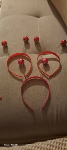 Trio de tiaras de bolinha