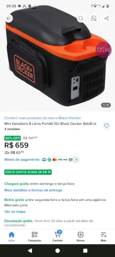 Frigobar carro