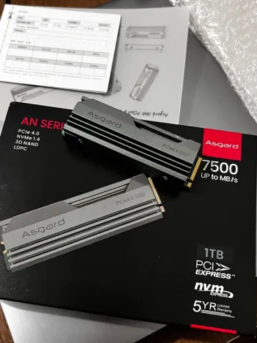 SSD NVMe Asgard AN4 1TB PCIe 4.0 Gen4x4 M.2 2280 - Compatível com PS5