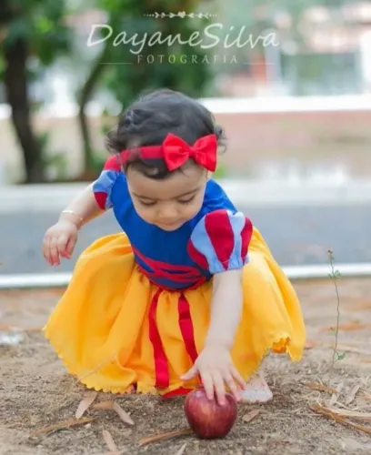 Fantasia infantil Branca de neve newborn