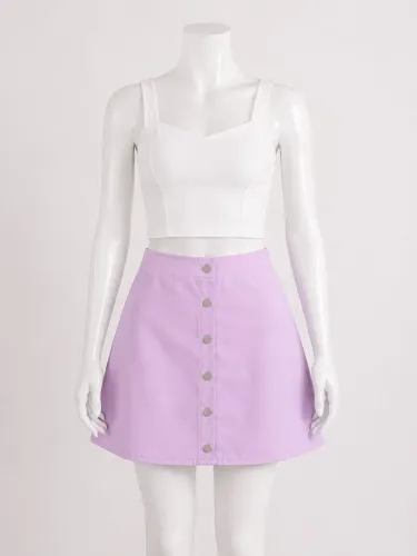 Saia vinil rosa pastel - Estilo Melanie Martinez Cry Baby - Aesthetic Tumblr