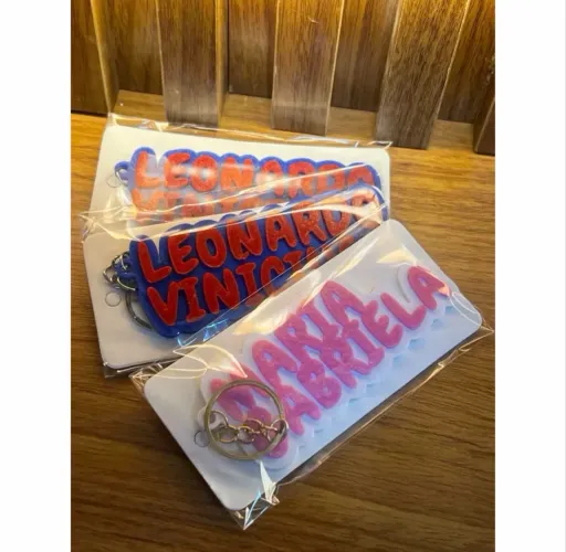 Chaveiro Personalizado em 3D com Nome - Exclusivo e Criativo!