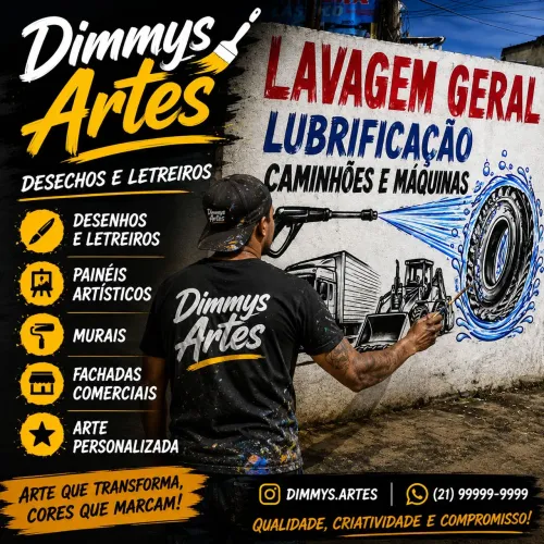 Pintor letrista e desenhista 