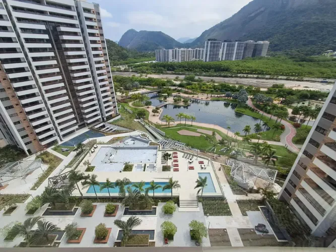 APARTAMENTO - 125M² - 4 QUARTOS - 3 SUÍTES - 2 VAGAS - ILHA PURA - BARRA OLÍMPICA - RJ