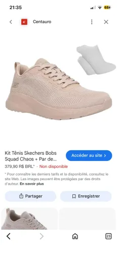 Tênis Sketchers bobs squad NOVO bege tam 37
